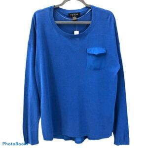 August Silk Mixed Media Peplum Blouse